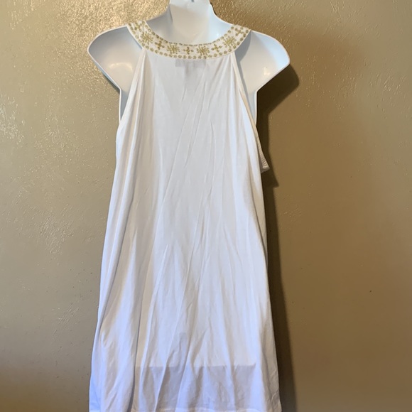 INC International Concepts 1X off white gold embroidered top NWT - Picture 2 of 4